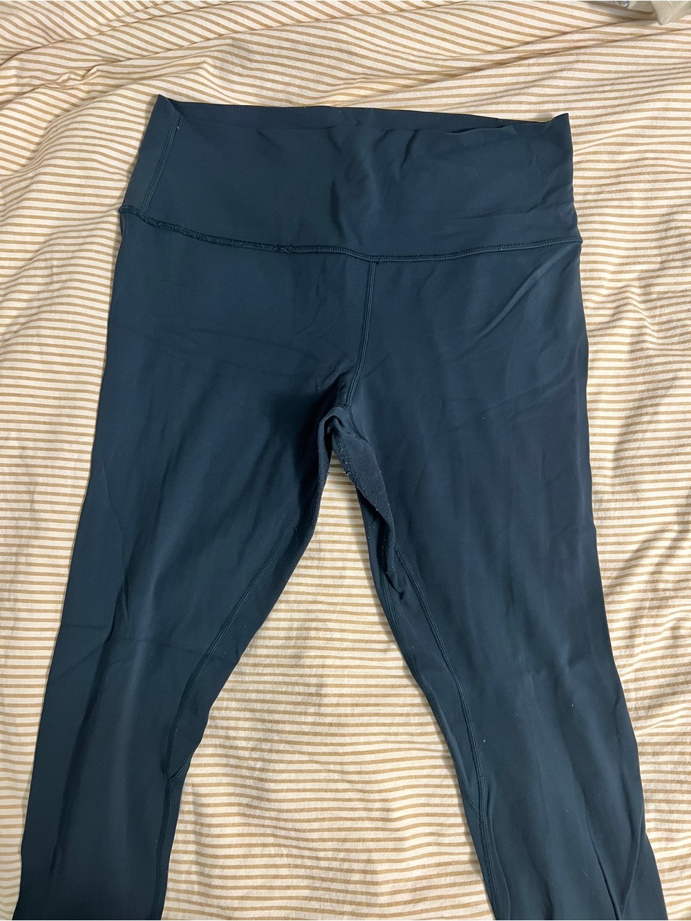 High-Waist Navy Blue Leggings